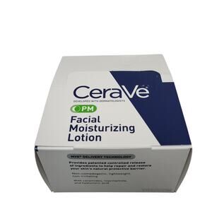CeraVe PM Facial Moisturizing Lotion 0.17 Oz Travel Mini Box Of 15 Tubes New